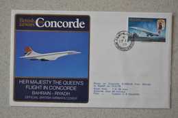 Avion CONCORDE 17/02/1979 Her Mahesty The Queen's Flight In Concorde BAHRAIN RIYADH QE2 - Concorde