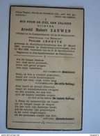 Doodsprentje Dichter Arnold Hubert Sauwen Stockheim Stokkem 1857 Brasschaat Antwerpen 1938 Wed Pauline Jehotte - Santini