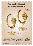 Morocco 2021, Euromed - Handicraft Jewelry In Mediterranean, MNH Single Stamp - Marruecos (1956-...)