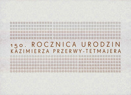 POLAND 2015 Booklet / 150th Anniversary Of Birthday Kazimierz Przerwa-Tetmajer Writer / FDC + Stamp MNH** - Carnets