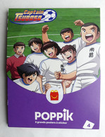 POCHETTE POSTER A STIKERS POPPIK CAPTAIN TUSBASA MC DONALD N°4 - Objets Publicitaires