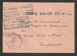 Forces De Gendarmerie Outre Mer / Brigade Prevotale De PORT BOUET - COTE D'IVOIRE >>> GUADELOUPE - Cachets Militaires A Partir De 1900 (hors Guerres)