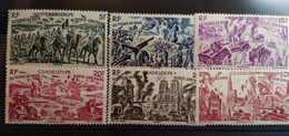 Guadeloupe - 1946 - Poste Aérienne PA N°Yv. 7 à 12 - Tchad Au Rhin - Neuf Luxe ** / MNH / - Luchtpost