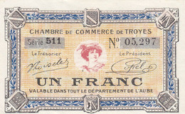 Troyes 1 F 7è Émission 1918 JP.124.14 Série 511 P/NEUF - Chambre De Commerce