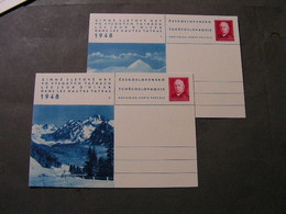 CSR  1948 Winter Games In Tatra - Collections, Lots & Séries
