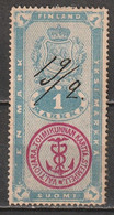 Finlande Timbre Fiscal, Yksi Marka, 1 Mark - Revenue Stamps