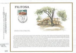 Feuillet Philatélique 1er Jour CEF N° 823 - Filitosa Corse - 05 Juillet 1986 - Petreto Bicchisano - Géographie