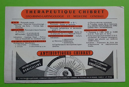 Buvard 914 - Laboratoire Chibret - THERAPEUTIQUE Liste - Etat D'usage : Voir Photos- 21x13.5 Cm Environ - Vers 1950 - Produits Pharmaceutiques