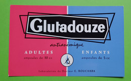 Buvard 919 - Laboratoire - GLUTADOUZE - Etat D'usage : Voir Photos- 20.5x13 Cm Environ - Vers 1960 - Produits Pharmaceutiques