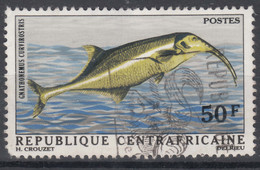 Central Africa Republic 1971 Fish Mi#238 Used - Centraal-Afrikaanse Republiek