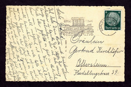 DR Postkarte KARLSRUHE - Oftersheim - 26.5.35 - Mi.516 - Ausstellung 9.Mai-7.Juni Leben Und Schaffen D.Gau-u.Grenzlandha - Lettres & Documents