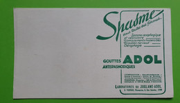 Buvard 930 - Laboratoire Adol - Gouttes Antispasmodiques - Etat D'usage : Voir Photos- 21x12 Cm Environ - Vers 1950 - Produits Pharmaceutiques