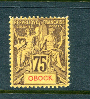 Obock French Colonies 1892 MH 75c Sc U3 12030 - Neufs