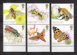 2020 Great Britain / UK Briliant Bugs Insects MNH** MiNr. 4657 - 4662 Animals Nature Fly Bees Butterflies - Unused Stamps