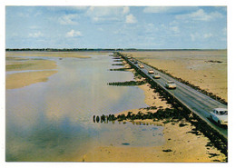 BEAUVOIR SUR MER -- Lot De 2 Cartes-- Vues Aériennes Du Passage Du Gois (voitures )...........à Saisir - Beauvoir Sur Mer