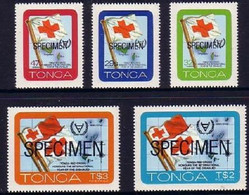 Tonga 1981 Red Cross Specimen Set Of 5 - Tonga (1970-...)