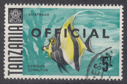 Tanzania 1967 Fish Postage Due Mi#16 Used - Tansania (1964-...)