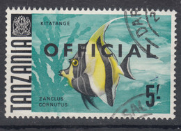 Tanzania 1967 Fish Postage Due Mi#16 Used - Tanzanie (1964-...)