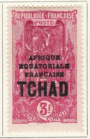 Tchad - Tschad - Chad 1930-33 Y&T N°55 - Michel N°57 * - 3f Avenue Des Cocotiers - Neufs