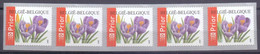Belgie - 2003 - OBP - **  Rolzegel 107 - Strook Van 5 - Crocus -  Bloemen -  Andre Buzin - Coil Stamps