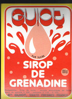 Etiquette Guiot - Sirop De Grenadine (59970 Fresnes) Be - Other