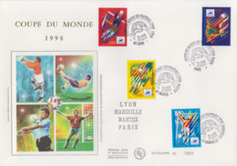 Enveloppe  FDC  Grand  Format  1er  Jour   FRANCE    Coupe  Du  Monde  De   Football   1997 - 1990-1999