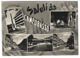 13412 CLC - SALUTI DA CAMPOBASSO 5 VEDUTE ANIMATA AUTO CAR 1960 - Campobasso