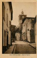 Nans Les Pins * La Rue De L'église Du Village - Nans-les-Pins