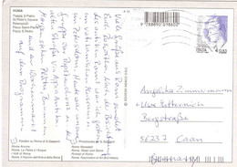 €0,85 DONNE CARTOLINA ROMA PER GERMANIA - 2001-10: Storia Postale