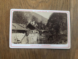 St Laurent Du Pont , Les Forges De Fourvoirie * Grande Chartreuse * Photo CDV Circa 1900 - Saint-Laurent-du-Pont