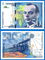 France 50 Francs 1997 Serie X Que Prix + Port Avion Bi Plan Saint Exupery Frcs Frc Paypal Bitcoin OK - 50 F 1992-1999 ''St Exupéry''