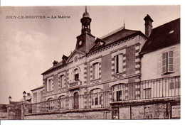 Carte Postale Ancienne Jouy Le Moutier - La Mairie - Jouy Le Moutier