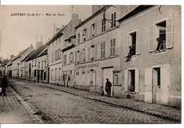 Carte Postale Ancienne Louvres - Rue De Paris - Louvres