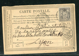 Carte Précurseur De Montpellier Pour Lyon En 1878 - Réf D 36 - Precursor Cards