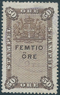 Suède-Sweden-Schweden,SVERIGE,Svezia - 1920 Revenue Stamp Fiscal Tax Stampel 50 öre .Obliterated - Steuermarken