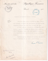 1937 - LETTRE AUTOGRAPHE MINISTRE De L'AIR => MINISTRE Des PTT - DATEUR Du MINISTERE Des POSTES TELEGRAPHES Et TELEPHONE - Civil Frank Covers