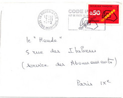 SEINE MARITIME - Dépt N° 76 = ROUEN GARE 1972 = FLAMME CONCORDANTE = SECAP Illustrée 'CODE POSTAL / MOT DE PASSE ' - Zipcode