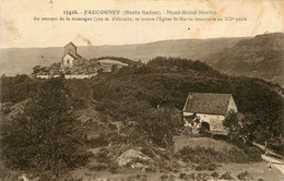 Faucogney * Vue Sur Le Mont St Martin * église Et Cimetière - Autres & Non Classés