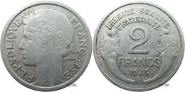 France - GPRF - 2 Francs Morlon Aluminium 1945 B - TB/VF25 - Fra4241 - 2 Francs