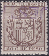 1890-108 CUBA SPAIN ESPAÑA 1890 20c TELEGRAPH TELEGRAFOS MUESTRA PROOF. - Voorfilatelie