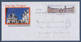 Entier Bordeaux Enveloppe Type Timbre 4370 Le 22.03.11 Place De La Bourse, Illustration Victor Hugo - Saint Augustin - PAP : Sovrastampe Private