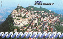 SAN  MARINO  8000  LIRA   VIEW OF CITY EARLY CARD ED.09/94 MINT  READ DESCRIPTION !!! - Saint-Marin