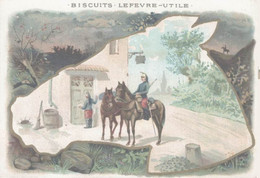 CHROMO BISCUITS LEFEVRE-UTILE MESSAGERS - Lu