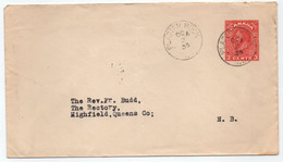 CANADA - PLASTER ROCK - NOUVEAU BRUNSWICK - NEW BRUNSWICK / 1935 ENTIER POSTAL VOYAGE (ref 8762c) - 1903-1954 De Koningen