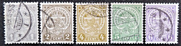 Timbres De Luxembourg Y&T N° 89 à 93 - 1907-24 Wapenschild