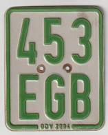 License Plate - Nummerplaat: Moped-bromfiets Plaatje 2004 Germany - Duitsland (D) - Plaques D'immatriculation