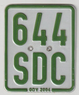 License Plate - Nummerplaat: Moped-bromfiets Plaatje 2004 Germany - Duitsland (D) - Plaques D'immatriculation