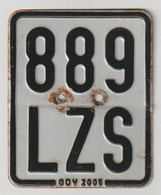 License Plate - Nummerplaat: Moped-bromfiets Plaatje 2005 Germany - Duitsland (D) - Plaques D'immatriculation