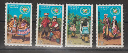 Dahomey 1970 Danses 284-86 Et PA 116, 4 Val ** MNH - Bénin – Dahomey (1960-...)