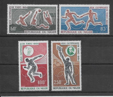 Thème Jeux Olympiques Tokyo 1964 - Niger PA N°45/48 - Neuf ** Sans Charnière - TB - Sommer 1964: Tokio